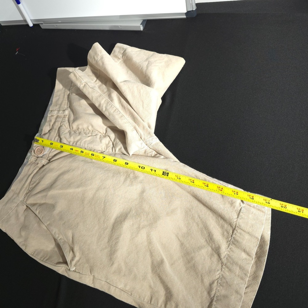Zapalla Womens Shorts Size 38 Button Fly Solid Cotton Sports Brasil Golf Casual - Picture 3 of 12